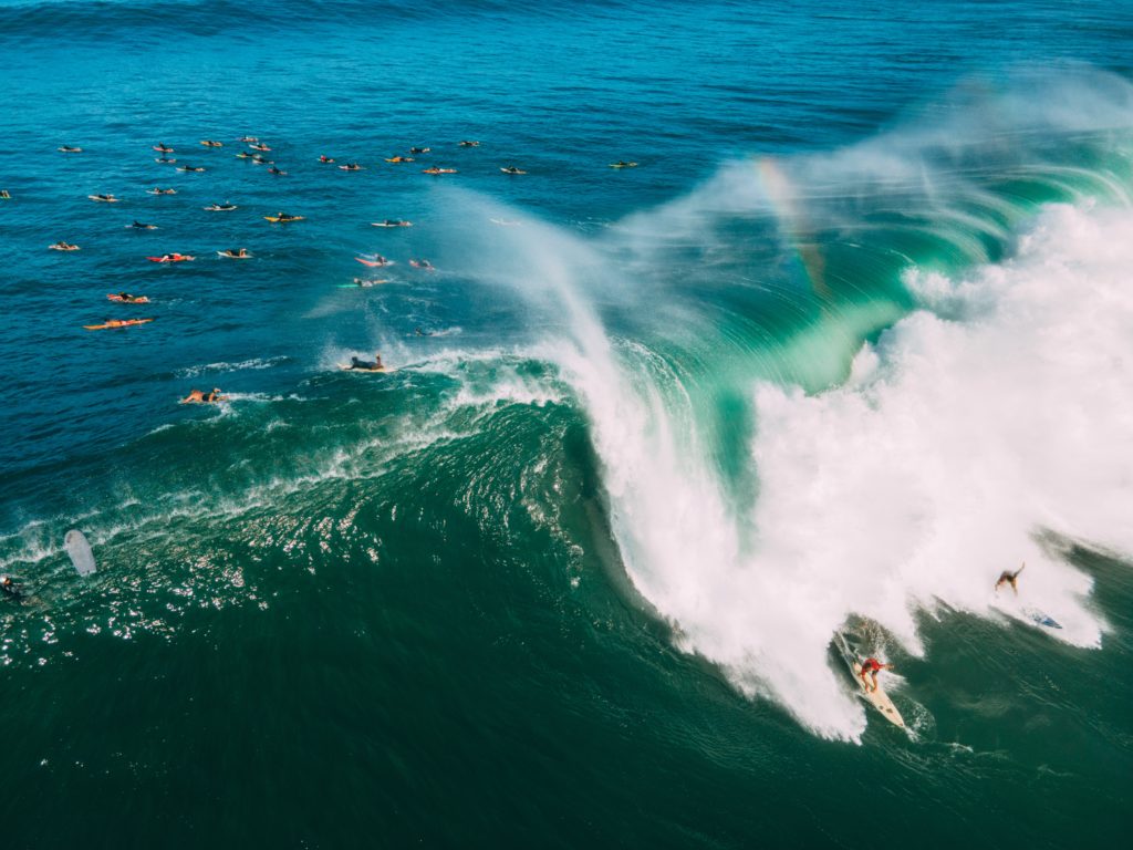 Giant Wave at surf lineup